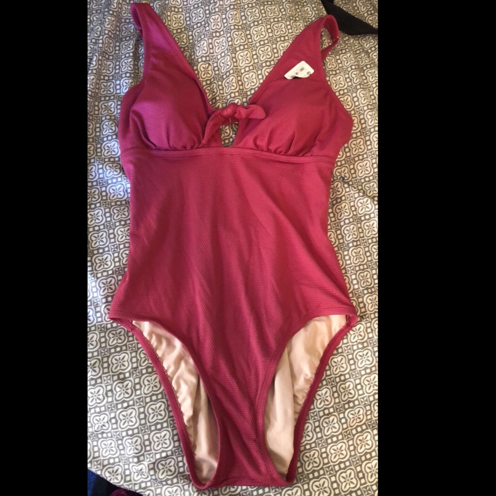 KONA SOL Pink 1-Piece Swim Suit